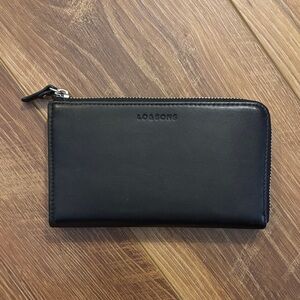 Lo & Sons Black Zip Wallet